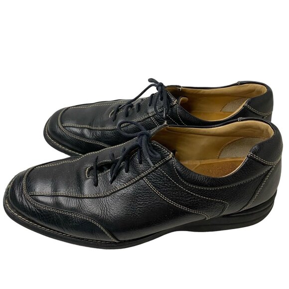 Johnston & Murphy sheepskin leather Oxford‎ shoes contrast stitch Men 13m Brazil